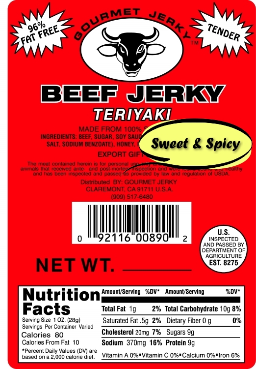 Order Gourmet Jerky Diabetic Friendly Low Carb High Protein Low